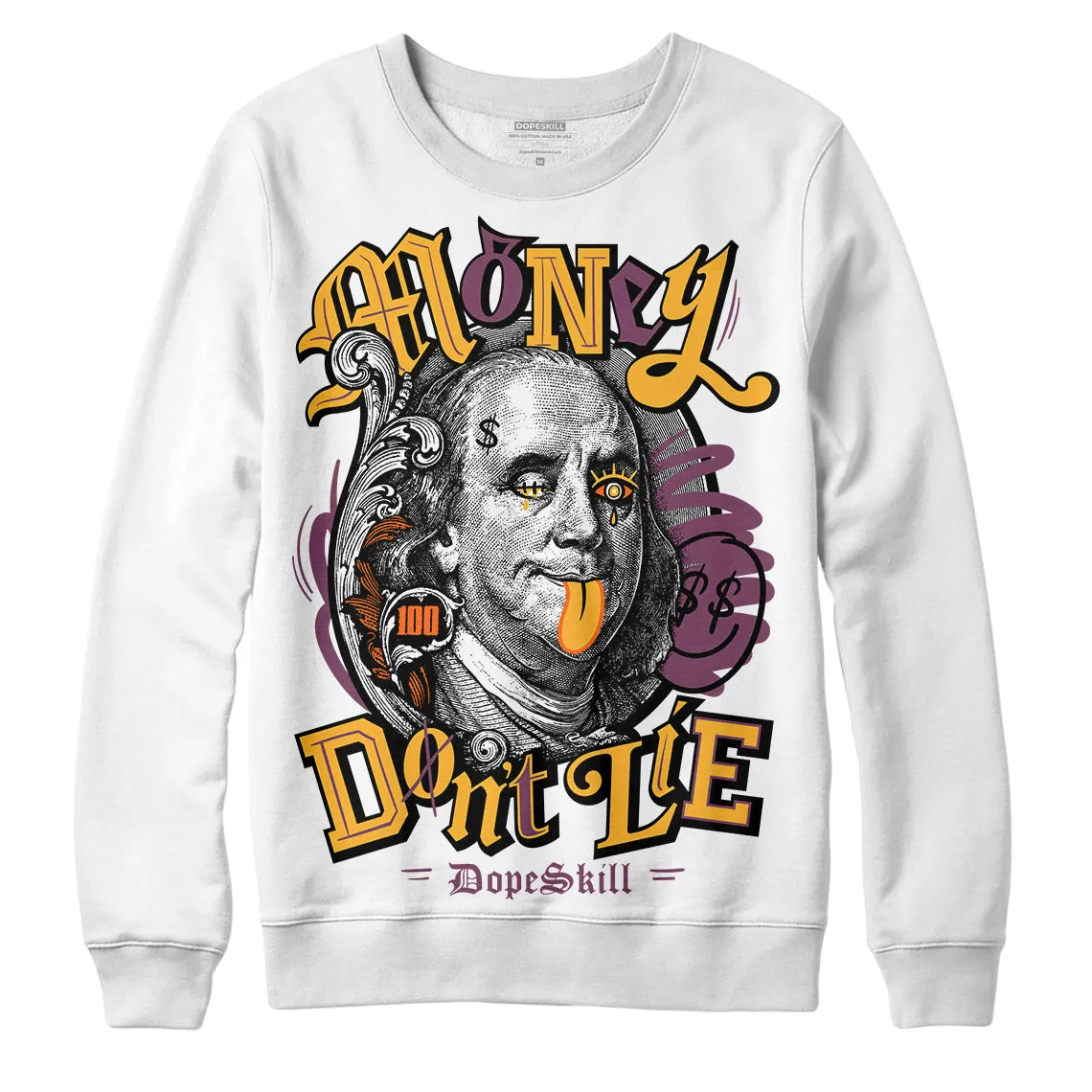 Brotherhood 1s High OG DopeSkill Sweatshirt Money Don't Lie Graphic sold by DopeSkill