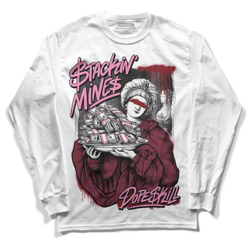 Team Red 1s DopeSkill Long Sleeve T-Shirt Stackin Mines Graphic sold by DopeSkill