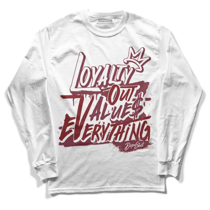 Team Red 1s DopeSkill Long Sleeve T-Shirt LOVE Graphic sold by DopeSkill