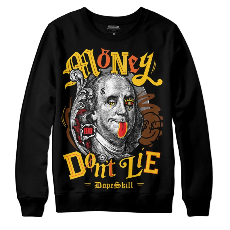 Yellow Collection DopeSkill Sweatshirt Money Don't Lie Graphic sold by DopeSkill