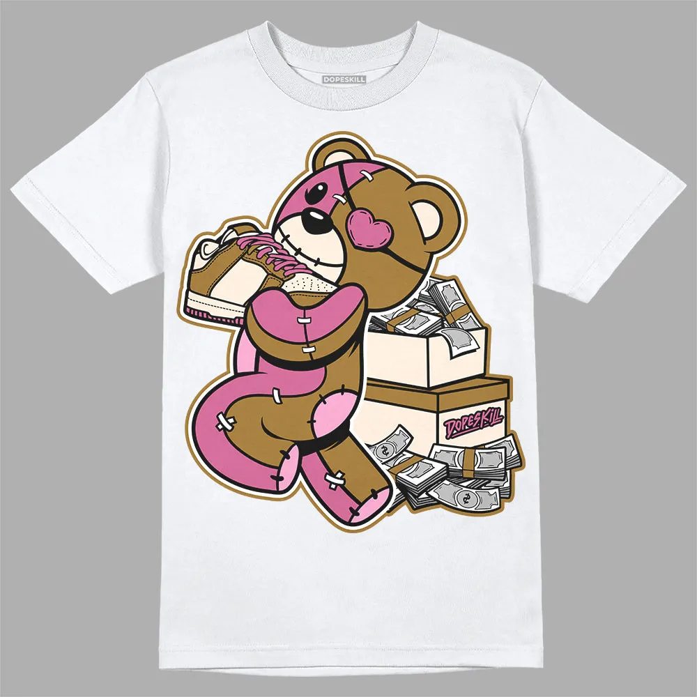 Dunk Bronzine Playful Pink Coconut Milk DopeSkill T-Shirt Bear Steals Sneaker Graphic sold by DopeSkill