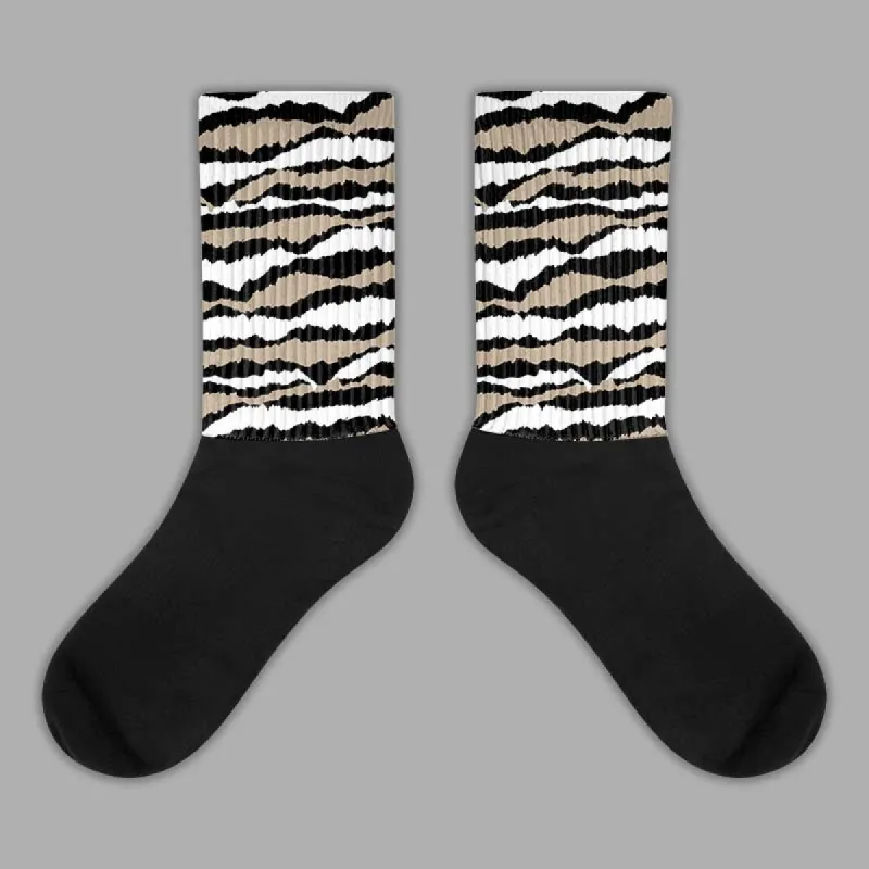 Latte 1s DopeSkill Sublimated Socks Abstract Tiger Graphic sold by DopeSkill