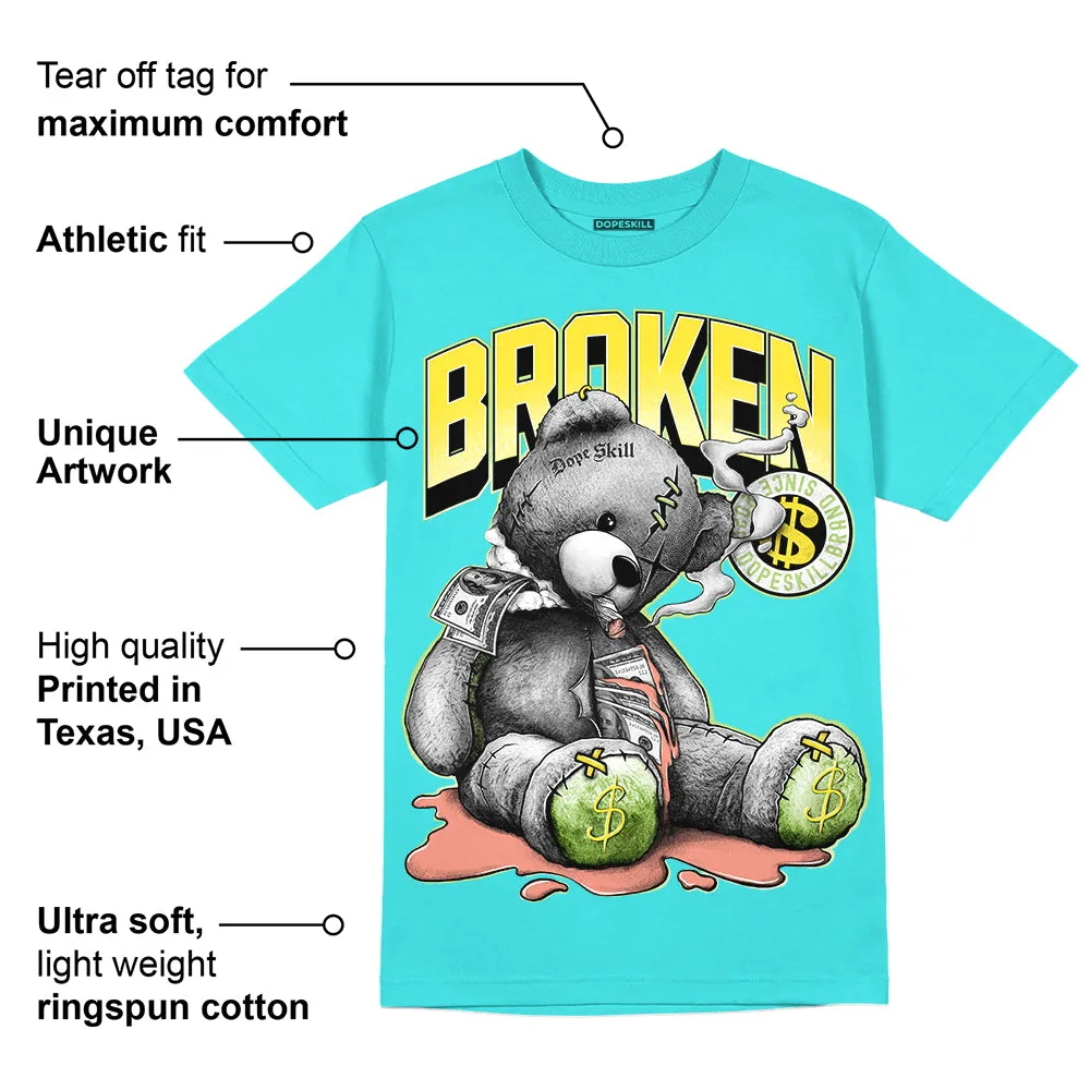 Cyan Burst 9060 DopeSkill Virtual Blue T-Shirt Sick Bear Graphic sold by DopeSkill product image thumbnail 2