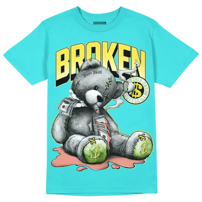 Cyan Burst 9060 DopeSkill Virtual Blue T-Shirt Sick Bear Graphic sold by DopeSkill