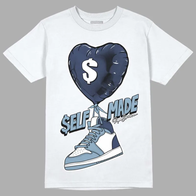 Diffused Blue Sail Grey White 1s DopeSkill T-Shirt Self Made Graphic sold by DopeSkill