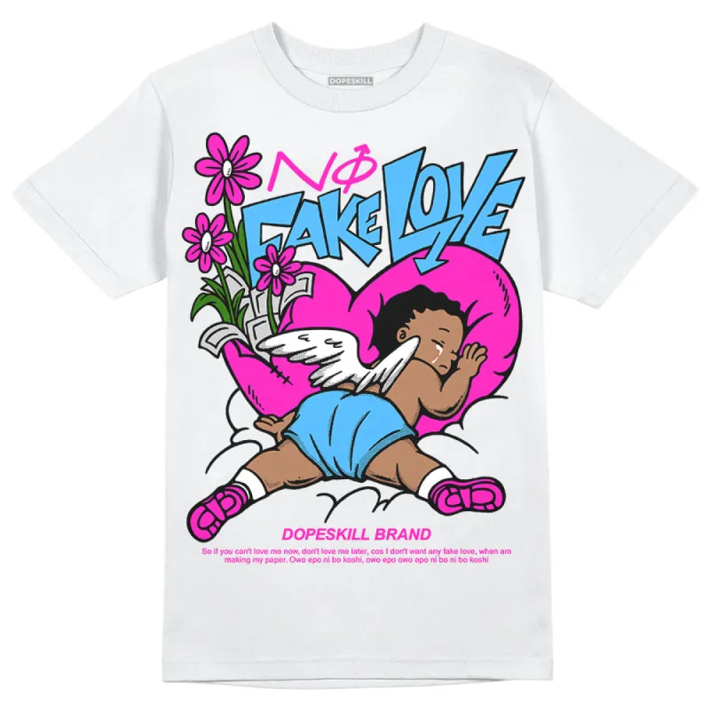 Dunk Active Fuchsia DopeSkill T-Shirt No Fake Love Graphic sold by DopeSkill