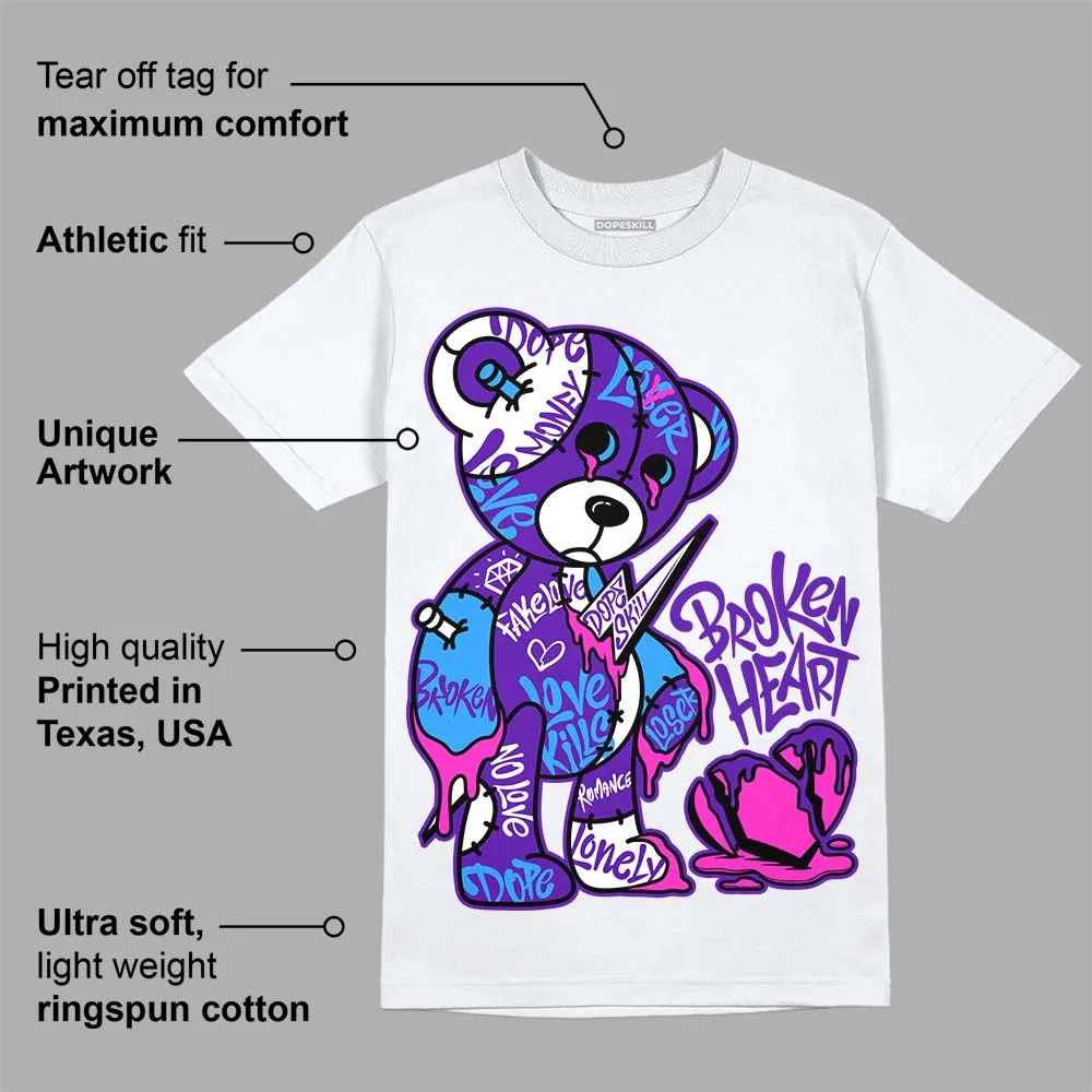 Dunk Purple Championship Court White DopeSkill T-Shirt Broken Heart Graphic sold by DopeSkill product image thumbnail 3