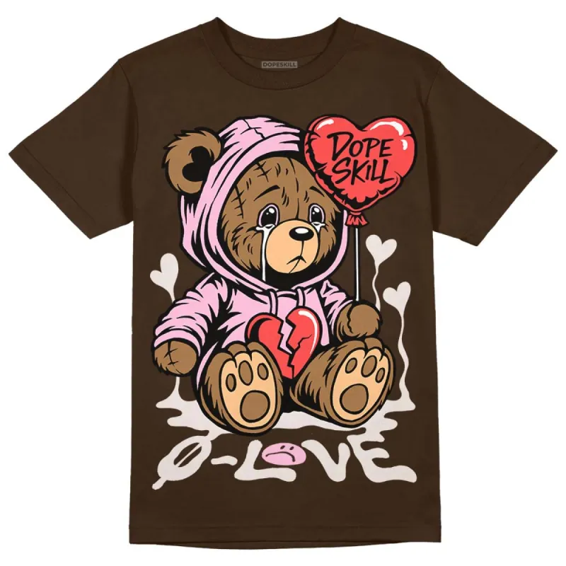 Neapolitan 11s DopeSkill Velvet Brown T-shirt NoLove Bear Graphic sold by DopeSkill