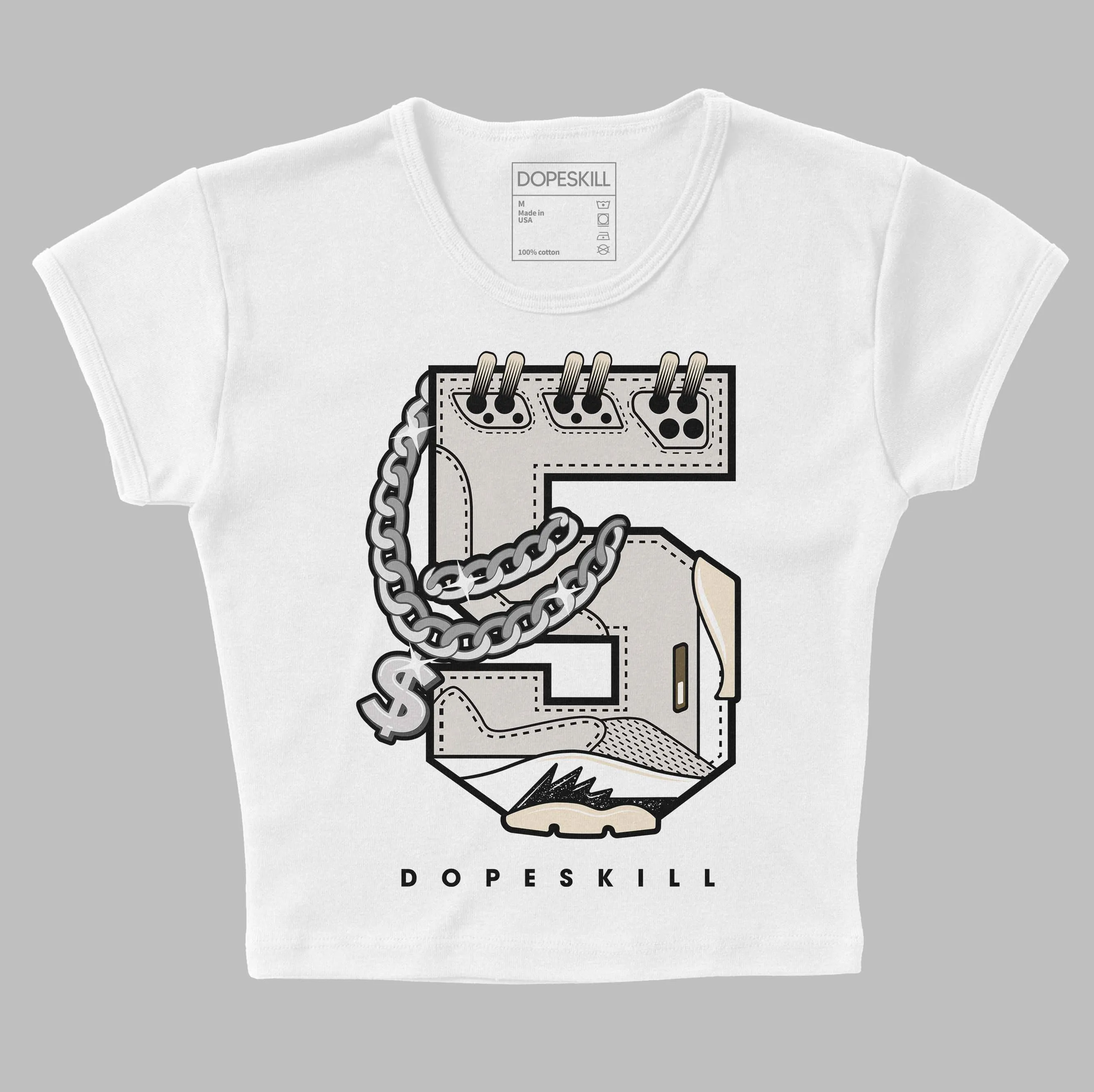 Sail 5s DopeSkill Women's Crop Top No.5 Graphic sold by DopeSkill