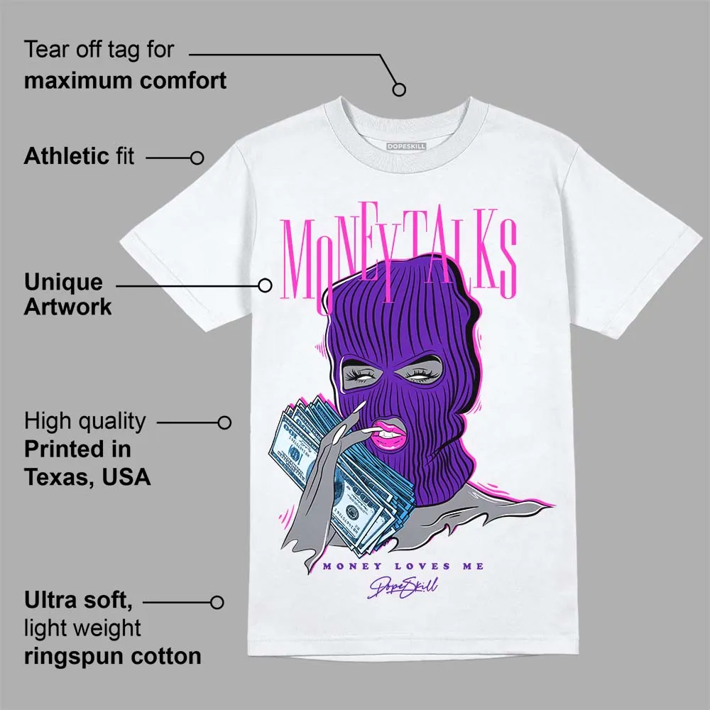 Dunk Purple Championship Court White DopeSkill T-Shirt Money Talks Graphic sold by DopeSkill product image thumbnail 3