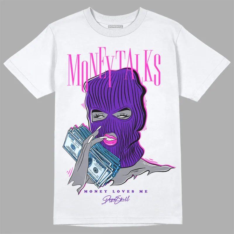 Dunk Purple Championship Court White DopeSkill T-Shirt Money Talks Graphic sold by DopeSkill