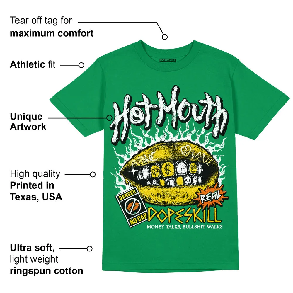 Green Collection DopeSkill Green T-shirt Hot Mouth Graphic sold by DopeSkill product image thumbnail 2