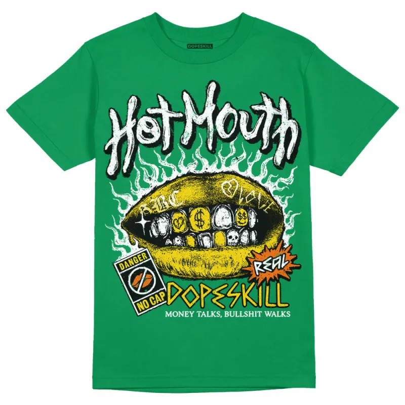 Green Collection DopeSkill Green T-shirt Hot Mouth Graphic sold by DopeSkill