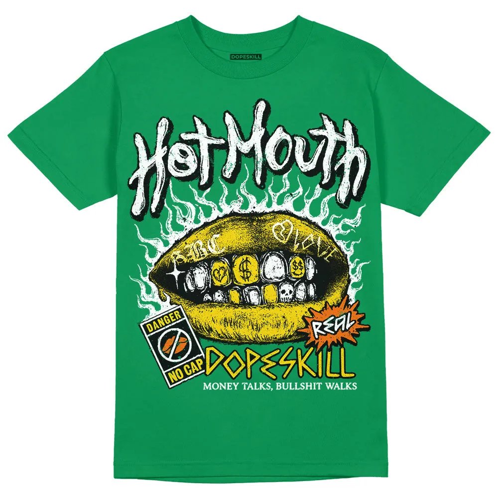 Green Collection DopeSkill Green T-shirt Hot Mouth Graphic sold by DopeSkill