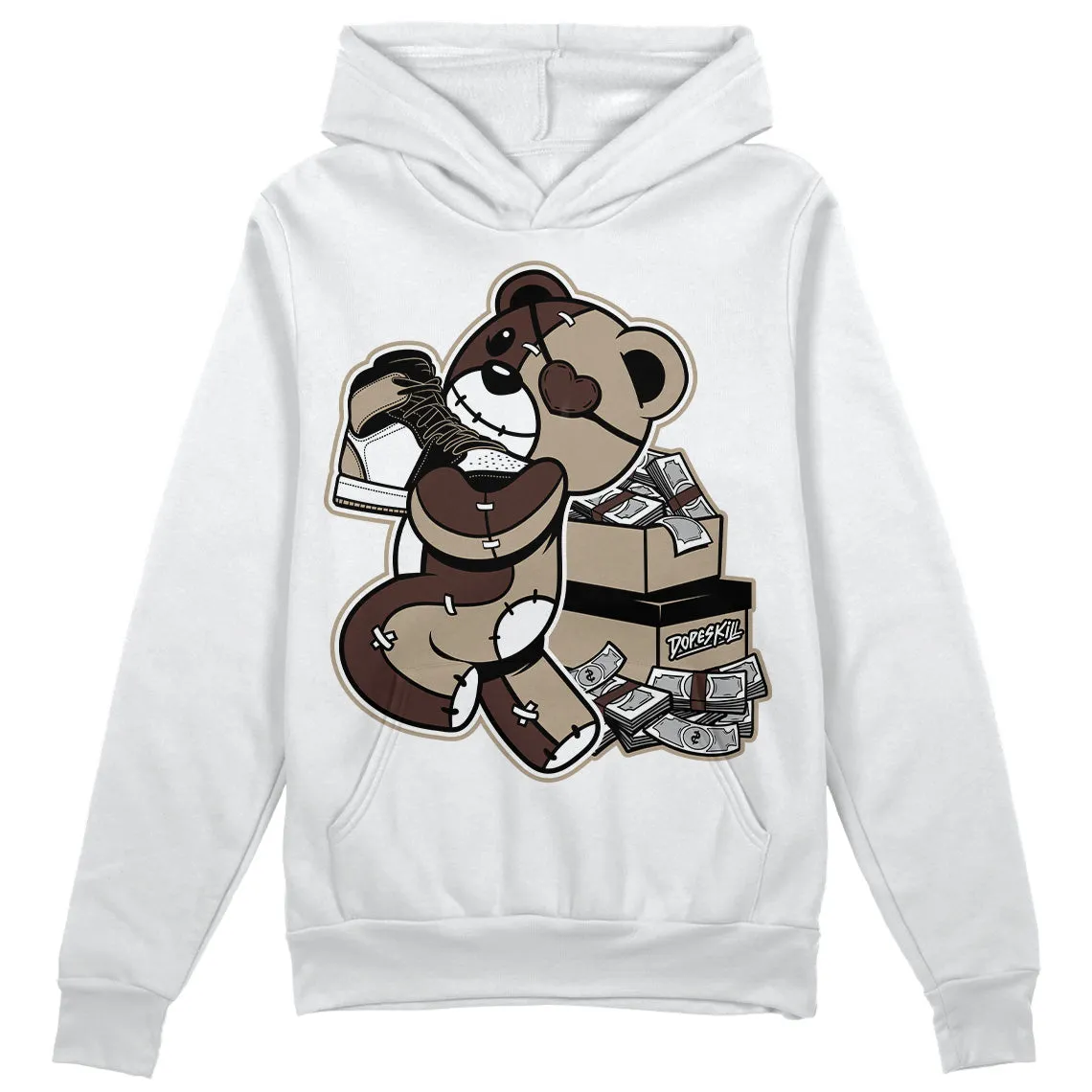 Latte 1s DopeSkill Hoodie Sweatshirt Bear Steals Sneaker Graphic sold by DopeSkill