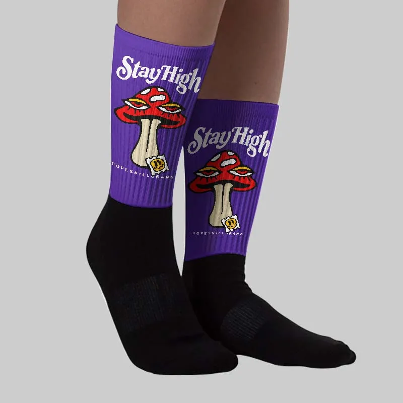 PURPLE Collection DopeSkill Sublimated Socks Stay High Graphic sold by DopeSkill product image thumbnail 2