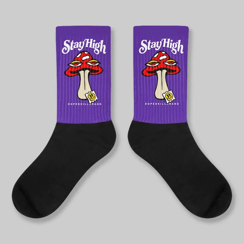 PURPLE Collection DopeSkill Sublimated Socks Stay High Graphic sold by DopeSkill