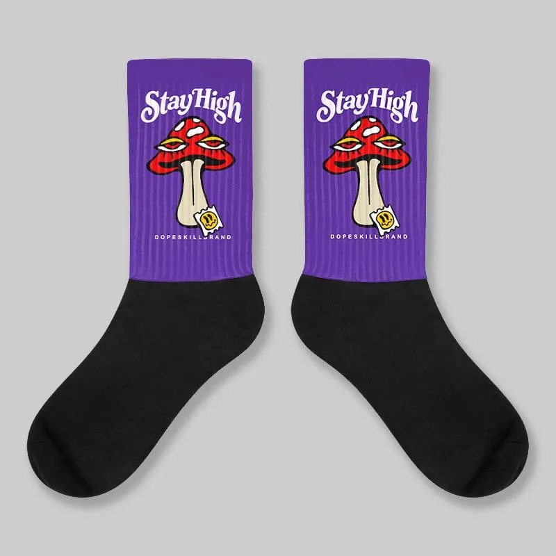 PURPLE Collection DopeSkill Sublimated Socks Stay High Graphic sold by DopeSkill