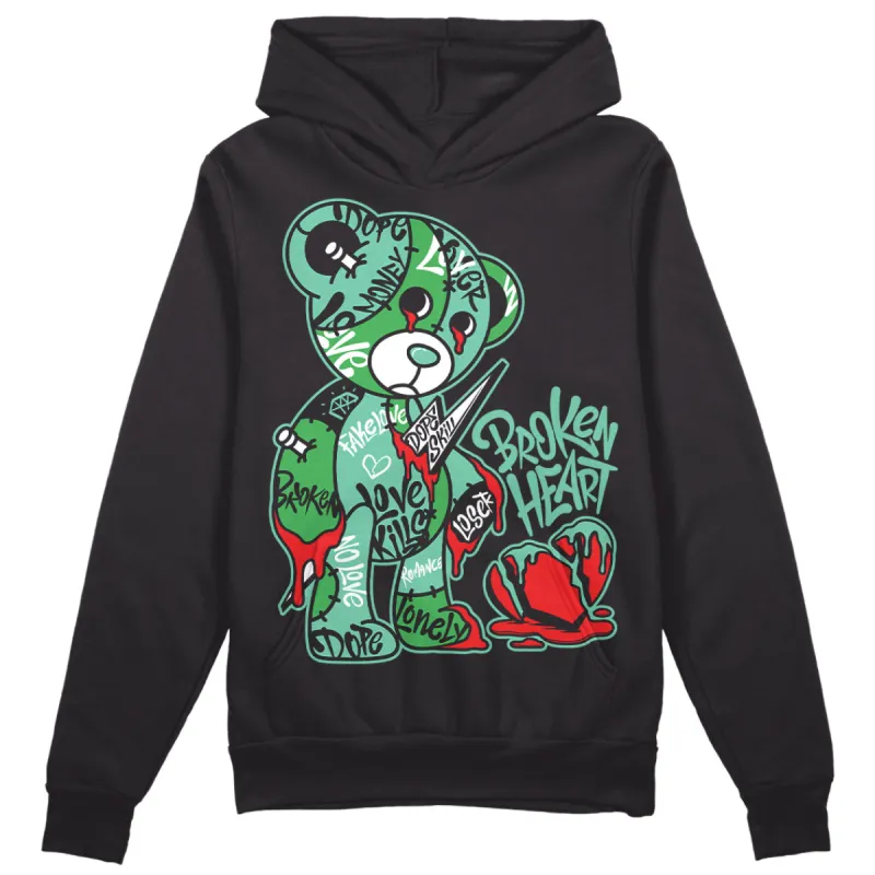 Green Glow 1s DopeSkill Hoodie Sweatshirt Broken Heart Graphic sold by DopeSkill