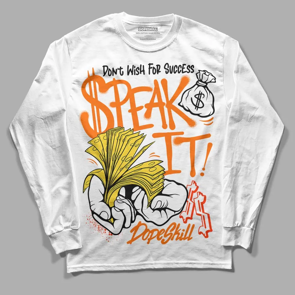 Black Tour Yellow AJ 4 Thunder DopeSkill Long Sleeve T-Shirt Speak It Graphic sold by DopeSkill product image thumbnail 2