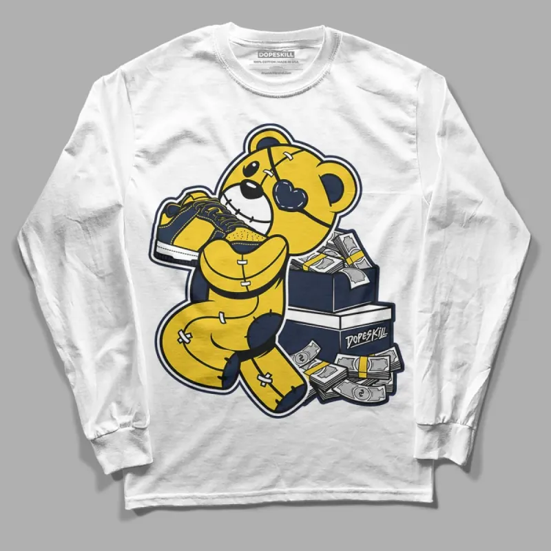 Michigan Dunks DopeSkill Long Sleeve T-Shirt Bear Steals Sneaker Graphic sold by DopeSkill