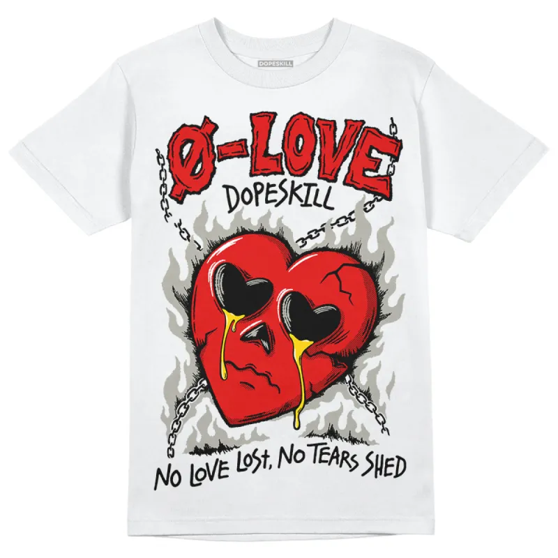 Fire Red 3s DopeSkill T-Shirt No Love Graphic sold by DopeSkill