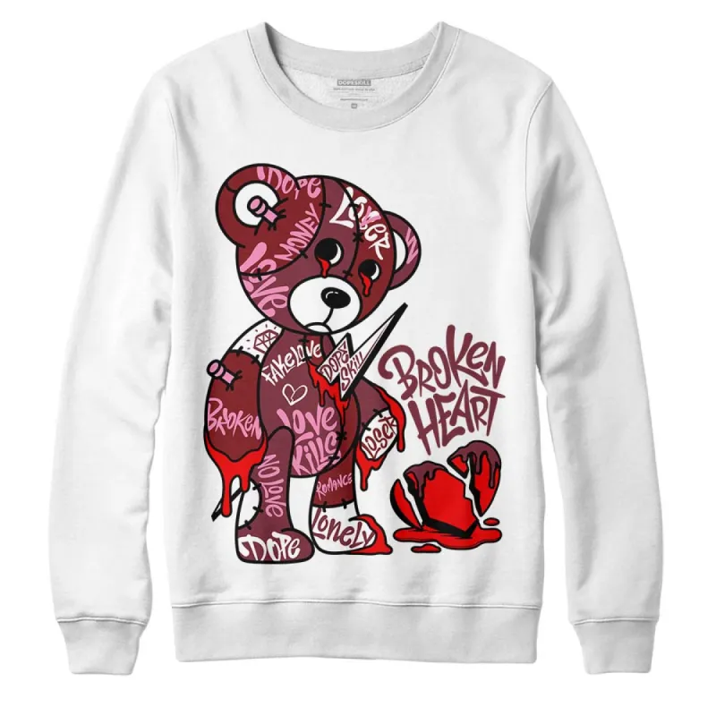 Team Red 1s DopeSkill Sweatshirt Broken Heart Graphic sold by DopeSkill