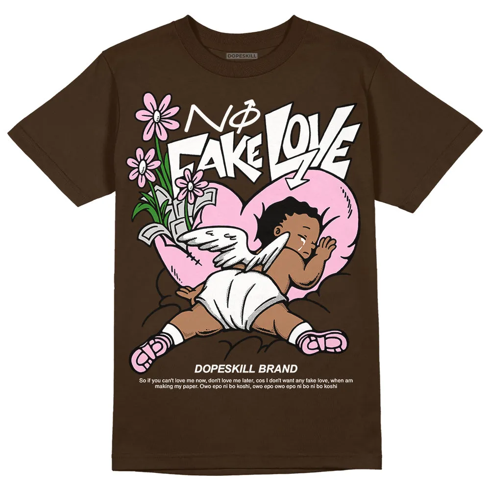 Neapolitan 11s DopeSkill Velvet Brown T-shirt No Fake Love Graphic sold by DopeSkill