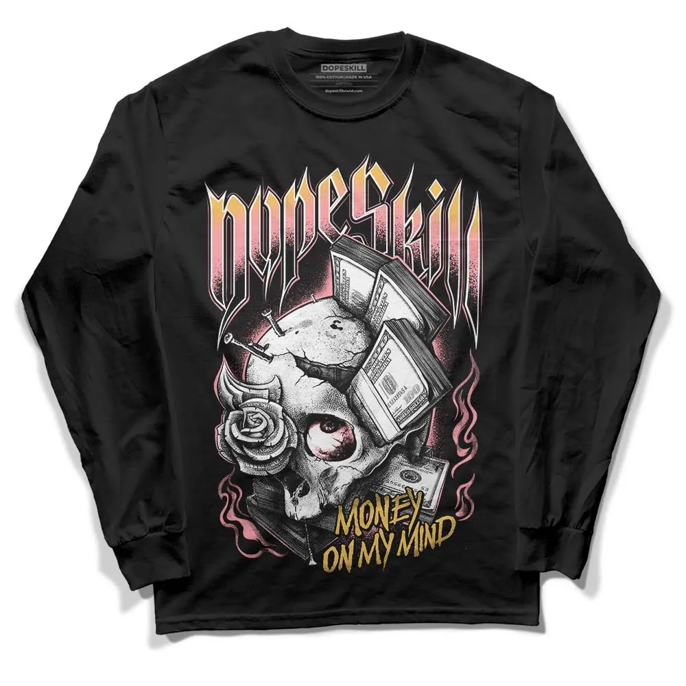 Red Stardust 3s DopeSkill Long Sleeve T-Shirt Money On My Mind Graphic sold by DopeSkill product image thumbnail 2
