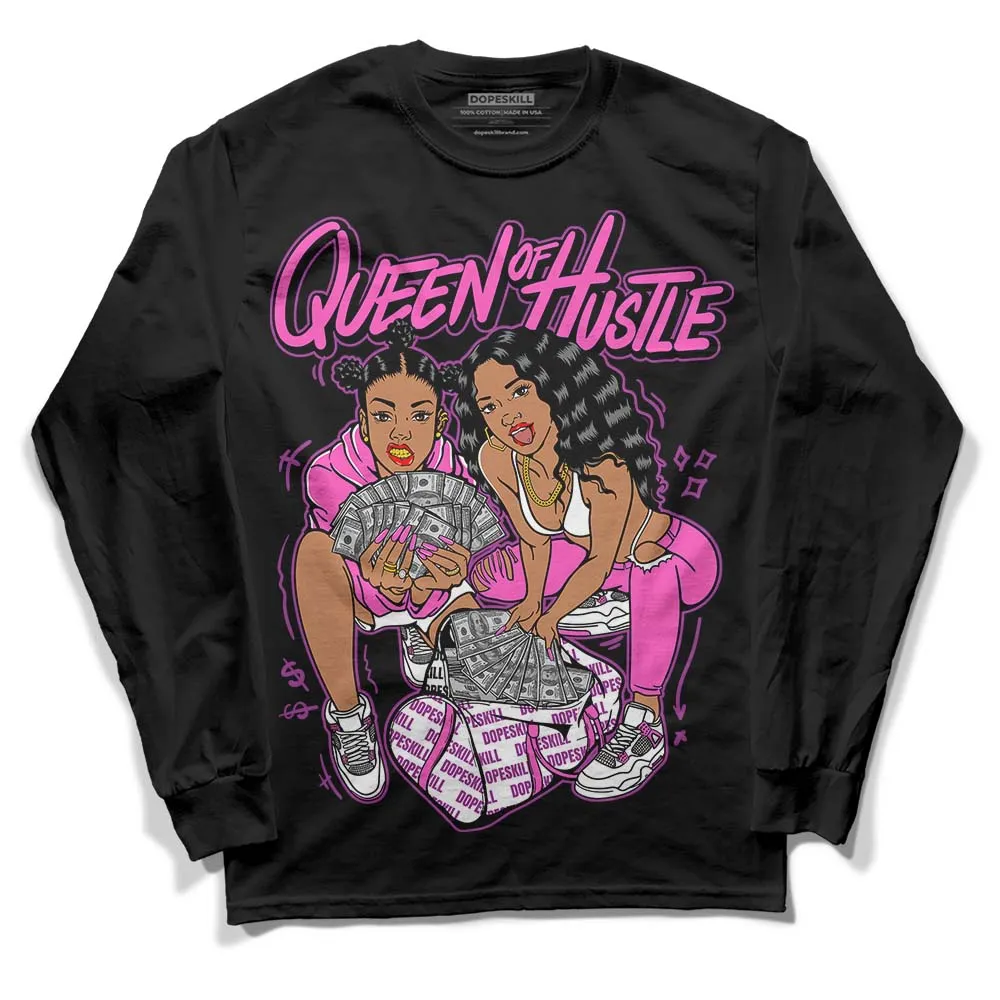 Hyper Violet 4s DopeSkill Long Sleeve T-Shirt Queen Of Hustle Graphic sold by DopeSkill product image thumbnail 2
