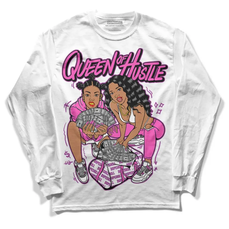 Hyper Violet 4s DopeSkill Long Sleeve T-Shirt Queen Of Hustle Graphic sold by DopeSkill