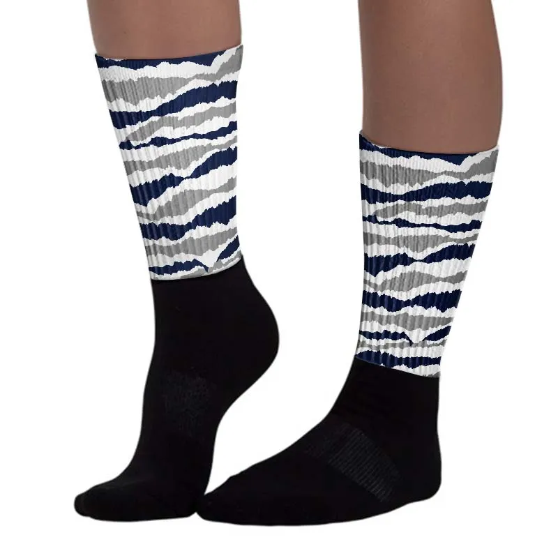 AJ Spizike White Obsidian DopeSkill Sublimated Socks Abstract Tiger Graphic sold by DopeSkill product image thumbnail 3