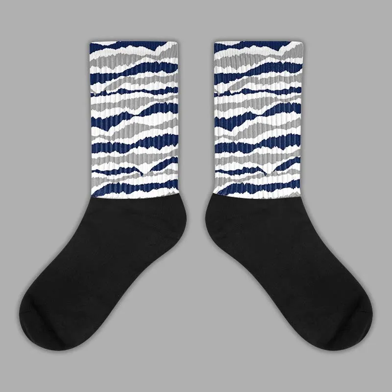 AJ Spizike White Obsidian DopeSkill Sublimated Socks Abstract Tiger Graphic sold by DopeSkill