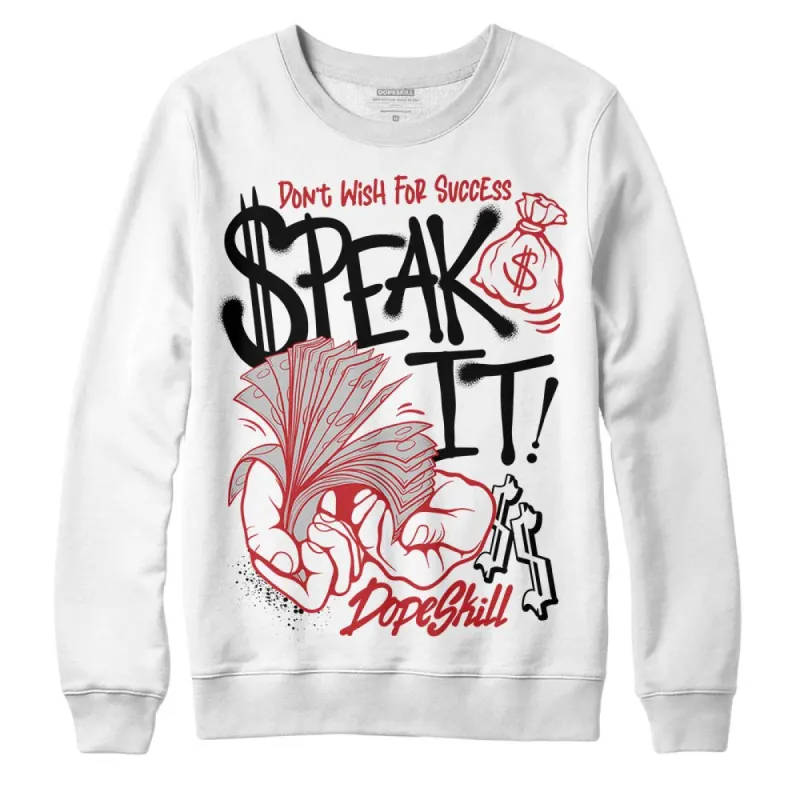 Red Taxi 12s DopeSkill Sweatshirt Speak It Graphic sold by DopeSkill