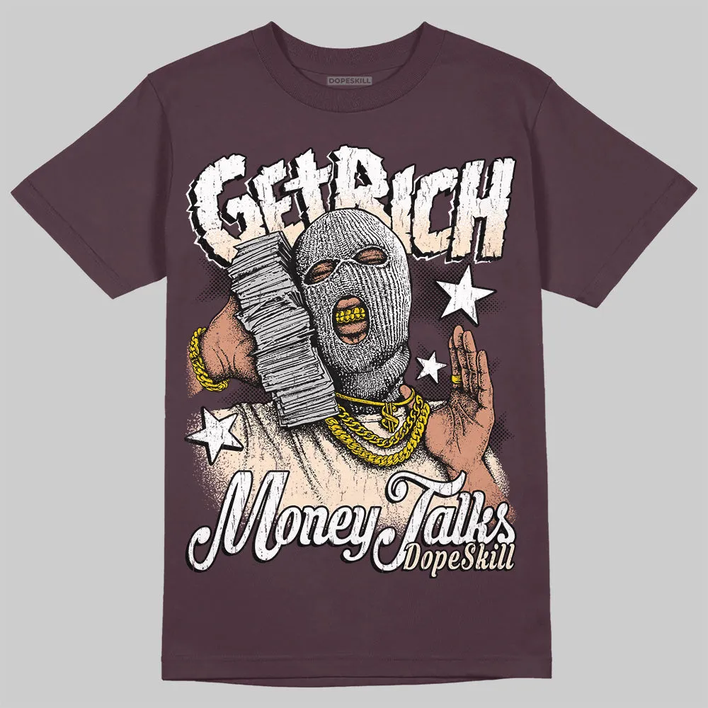 Violet Ore 3s DopeSkill Maroon T-shirt Get Rich Graphic sold by DopeSkill