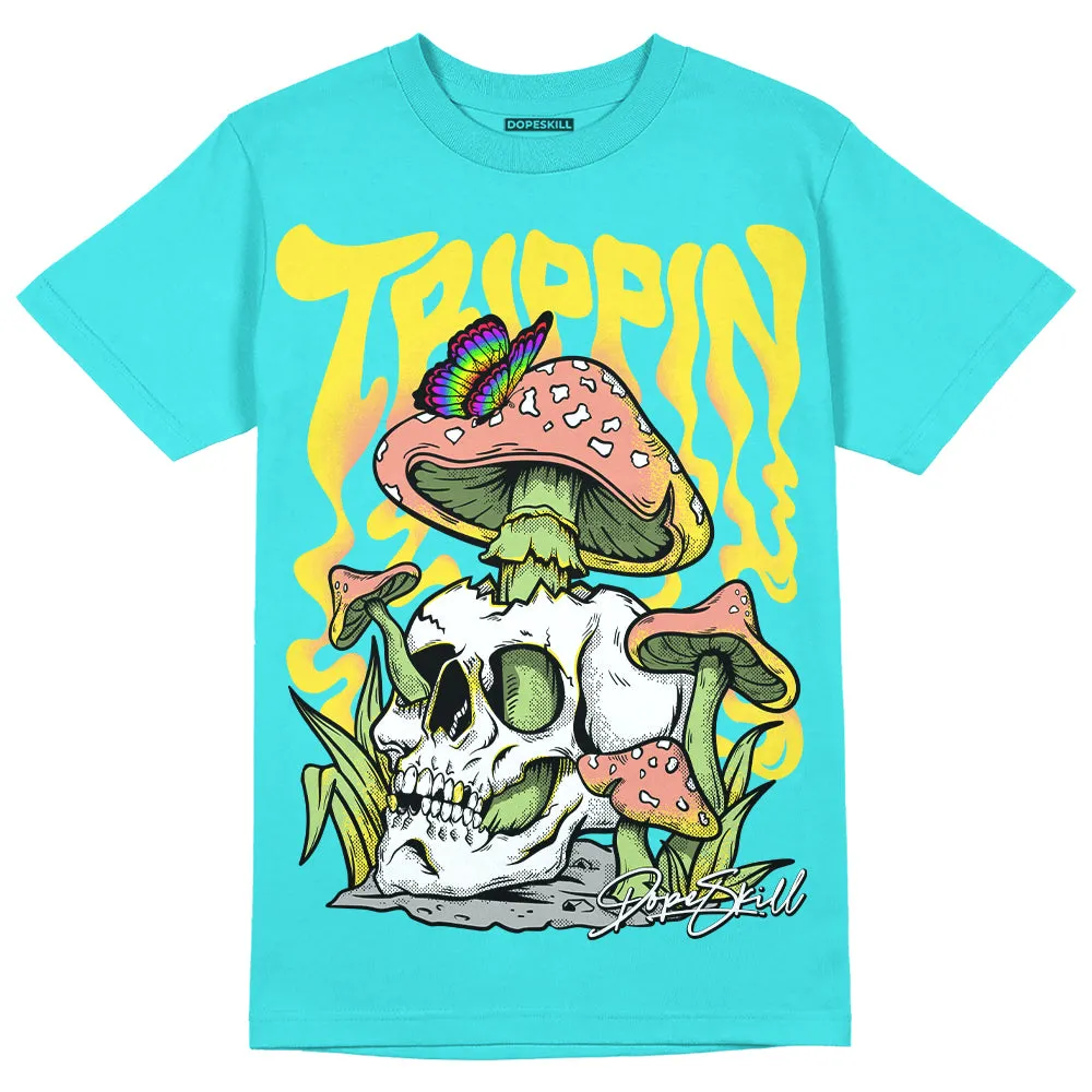 Cyan Burst 9060 DopeSkill Virtual Blue T-shirt Trippin Graphic sold by DopeSkill