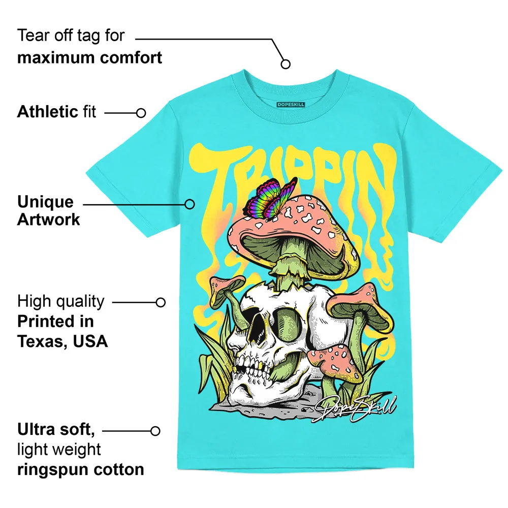 Cyan Burst 9060 DopeSkill Virtual Blue T-shirt Trippin Graphic sold by DopeSkill product image thumbnail 2