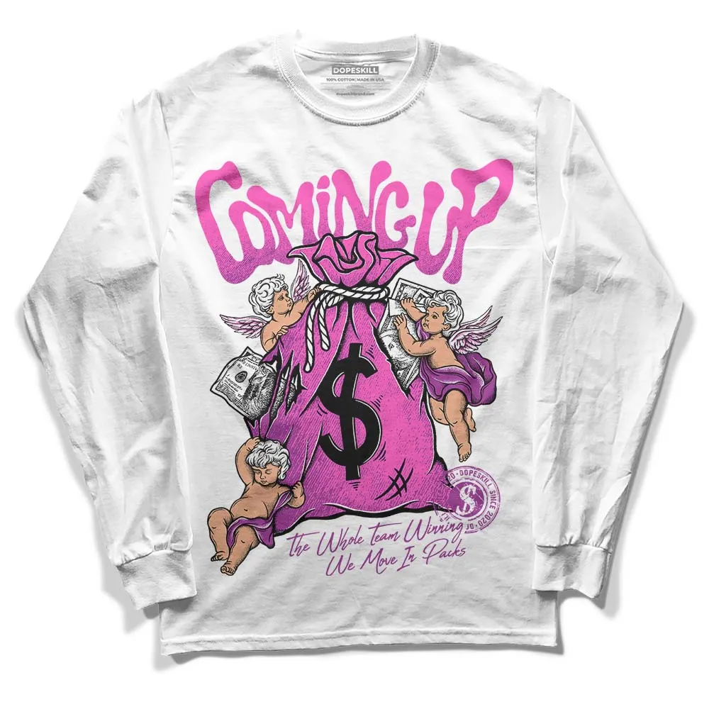 Hyper Violet 4s DopeSkill Long Sleeve T-Shirt Money Bag Coming Up Graphic sold by DopeSkill