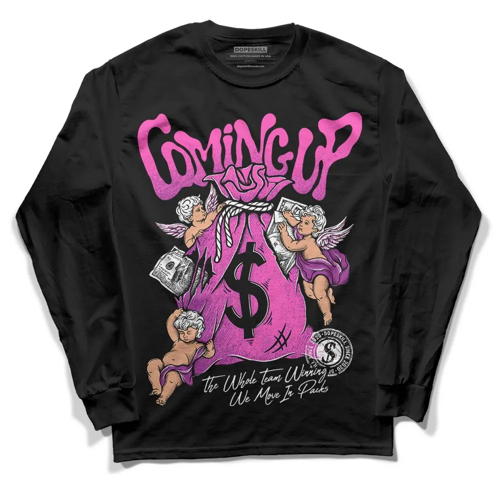 Hyper Violet 4s DopeSkill Long Sleeve T-Shirt Money Bag Coming Up Graphic sold by DopeSkill product image thumbnail 2