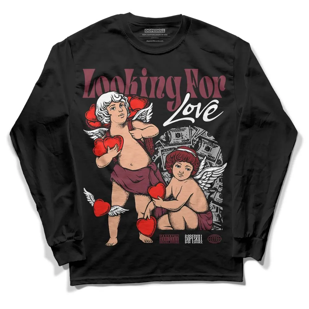 Team Red 1s DopeSkill Long Sleeve T-Shirt Looking For Love Graphic sold by DopeSkill product image thumbnail 2