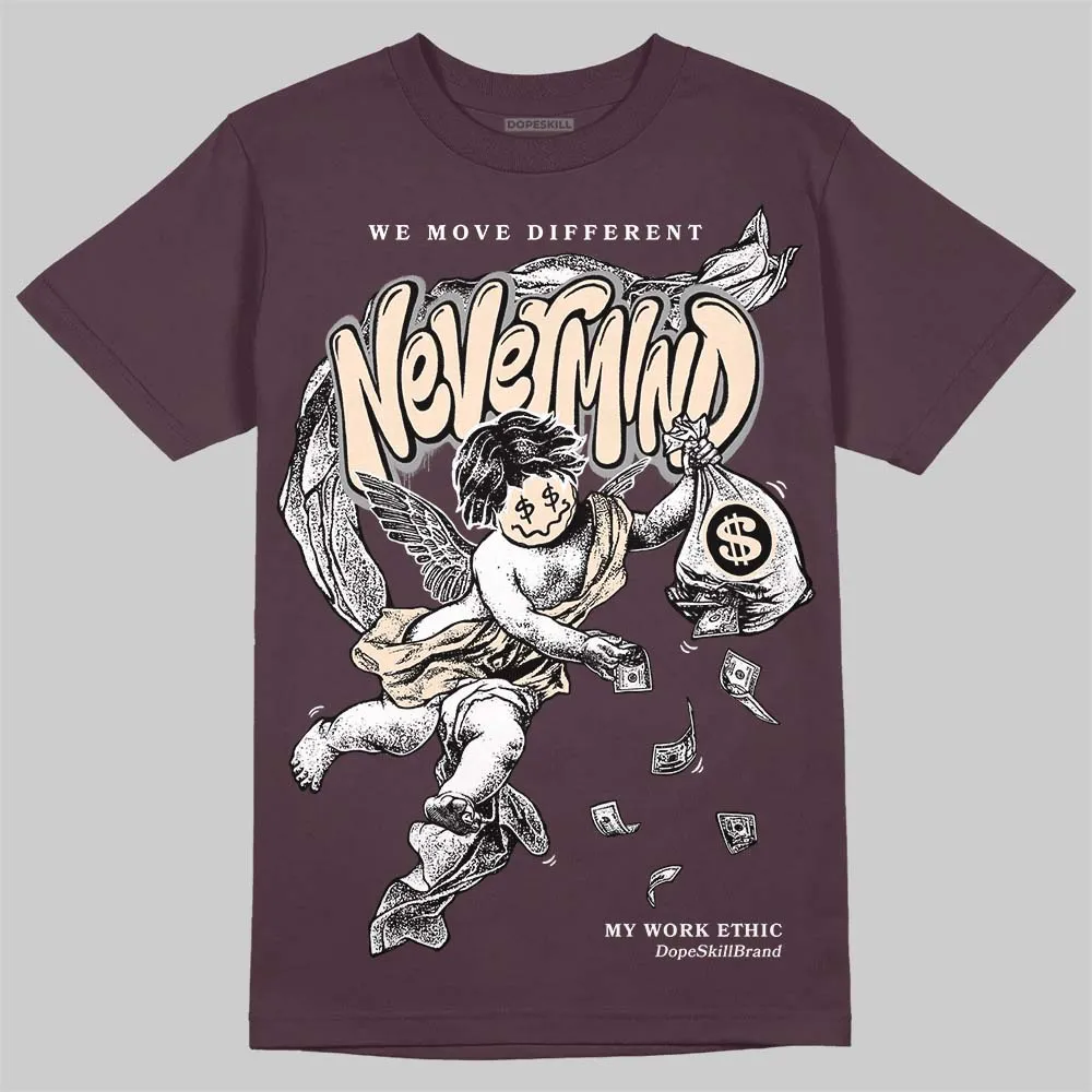 Violet Ore 3s DopeSkill Maroon T-shirt Nevermind Graphic sold by DopeSkill