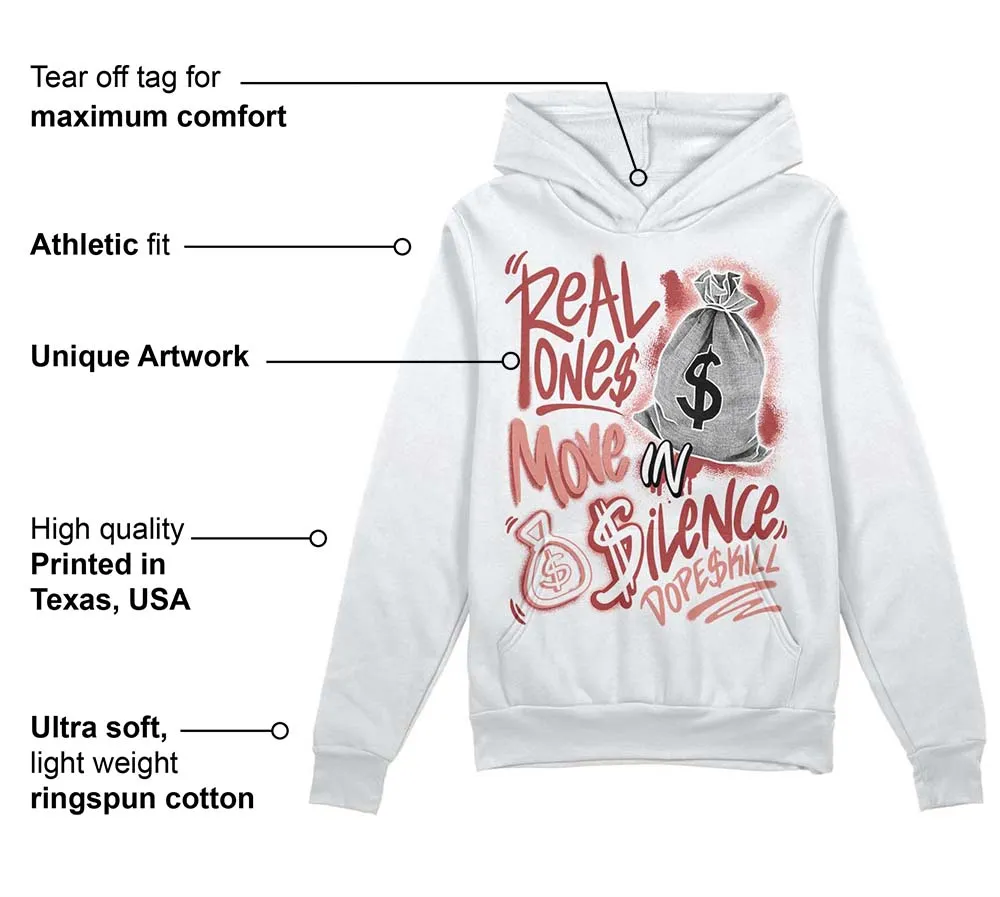 Dune Red 13s DopeSkill Hoodie Sweatshirt Real Ones Move In Silence Graphic sold by DopeSkill product image thumbnail 3