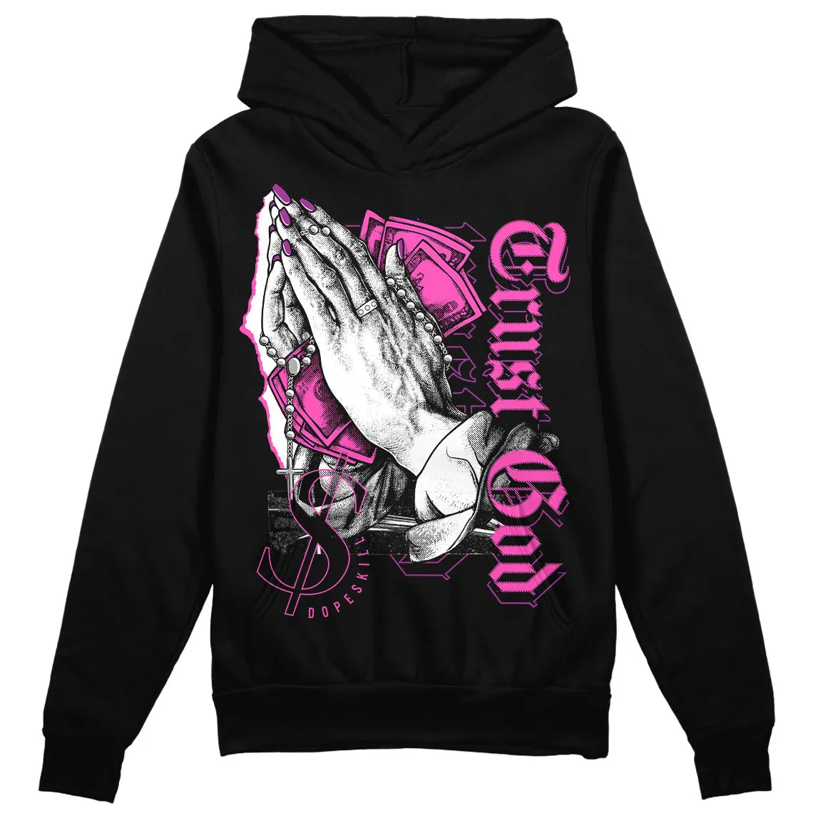 Hyper Violet 4s DopeSkill Hoodie Sweatshirt Trust God Graphic sold by DopeSkill product image thumbnail 2
