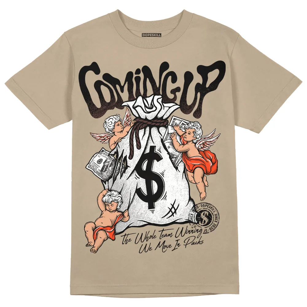 Latte 1s DopeSkill Medium Brown T-shirt Money Bag Coming Up Graphic sold by DopeSkill