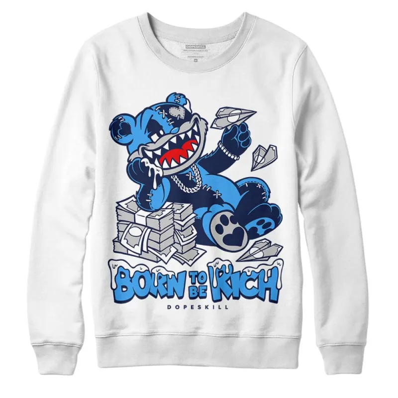 AJ Spizike White Obsidian DopeSkill Sweatshirt Born To Be Rich Graphic sold by DopeSkill