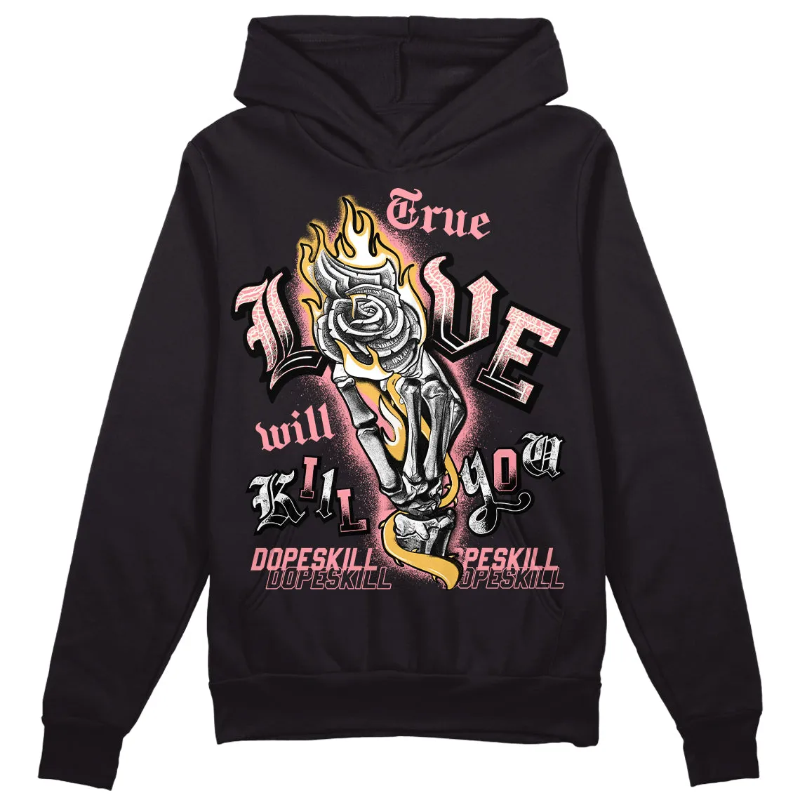 Red Stardust 3s DopeSkill Hoodie Sweatshirt True Love Will Kill You Graphic sold by DopeSkill product image thumbnail 2