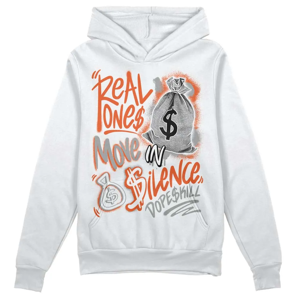 Georgia Peach 3s DopeSkill Hoodie Sweatshirt Real Ones Move In Silence Graphic sold by DopeSkill product image thumbnail 2