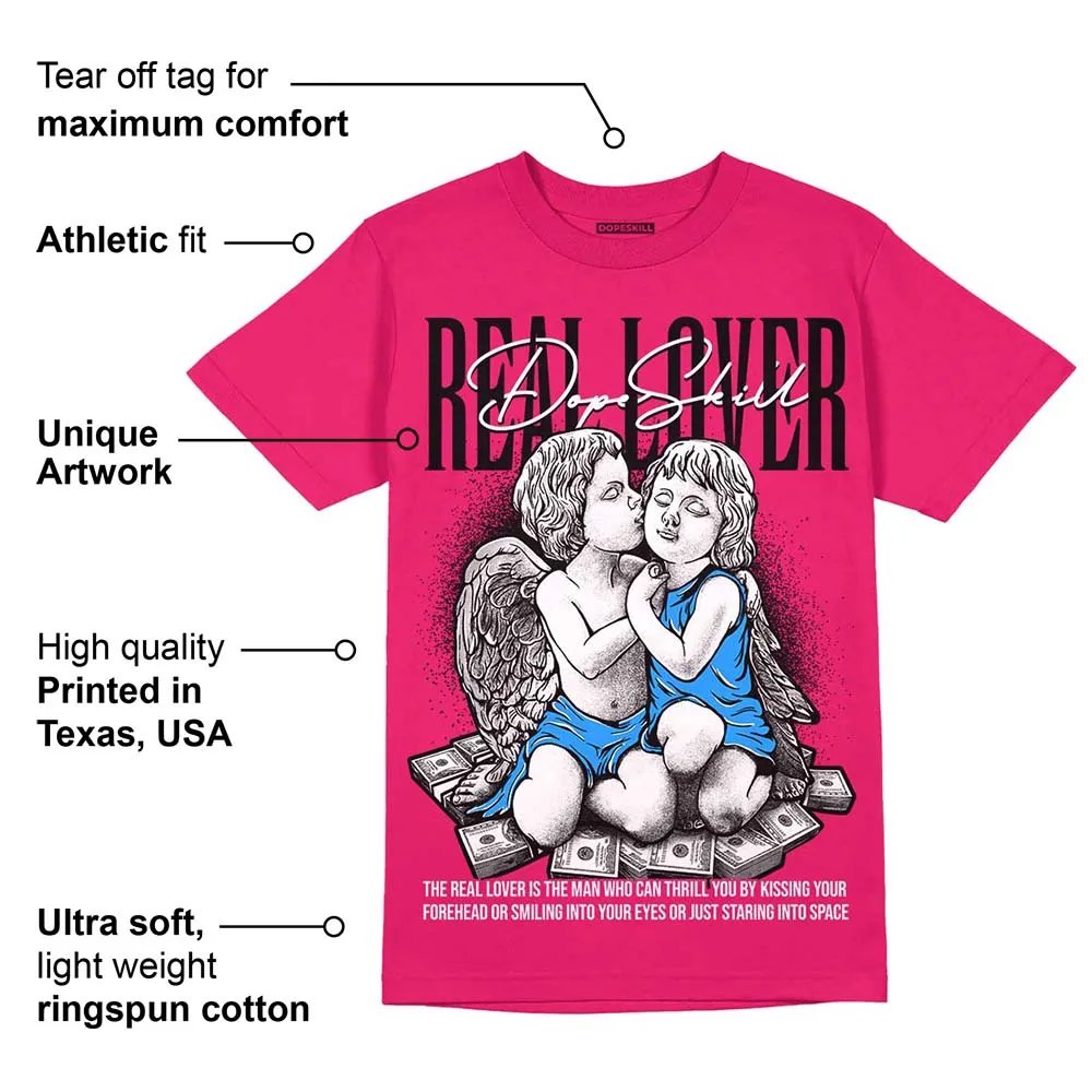 Dunk Obsidian Fierce Pink DopeSkill Pink T-Shirt Real Lover Graphic sold by DopeSkill product image thumbnail 2