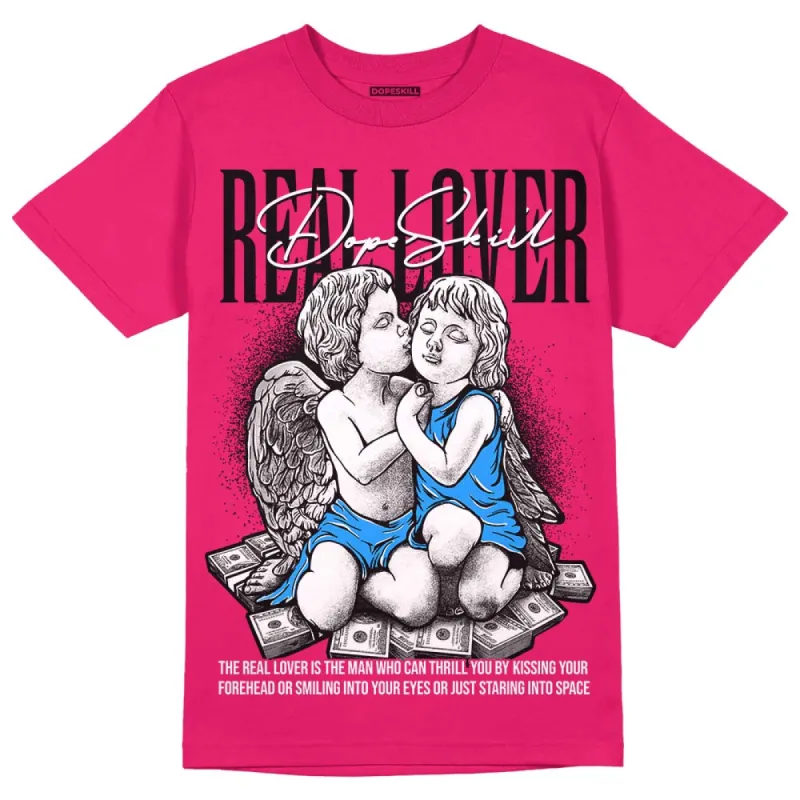 Dunk Obsidian Fierce Pink DopeSkill Pink T-Shirt Real Lover Graphic sold by DopeSkill
