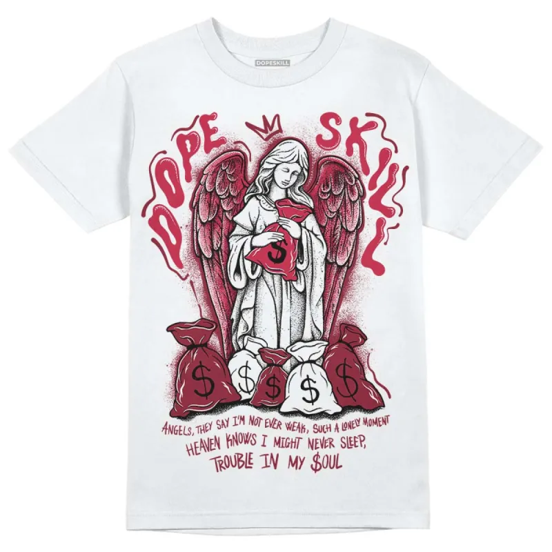 85 Metallic Burgundy 1s DopeSkill T-Shirt Angels Graphic sold by DopeSkill
